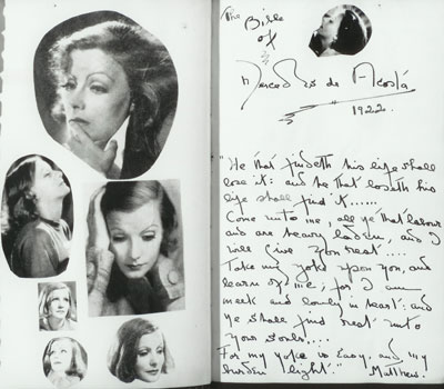 MERCEDES ACOSTA, Poet, Greta Garbo's Lover. (Cuban Descendant). + ...