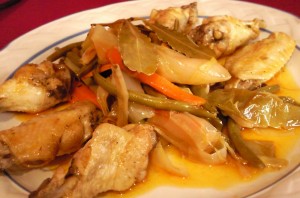 Pollo en escabeche