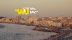 Western Union propaganda to be used in Cuba. 