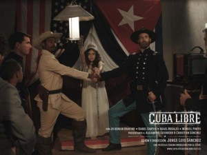 Cartel de la Pelicula Cubana "Cuba Libre" en el 37o  Festival del Nuevo Cine Latinoamericano. 