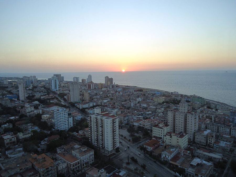 CUBA TODAY/HOY: Puesta de sol en La Habana. 