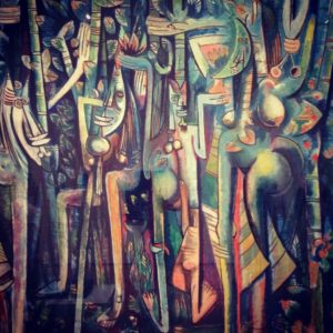 Wifredo Lam, The Jungle, gouache on paper, 1943, Museum of Modern Art.