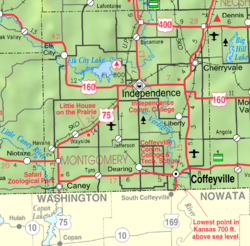 map_of_montgomery_co_ks_usa