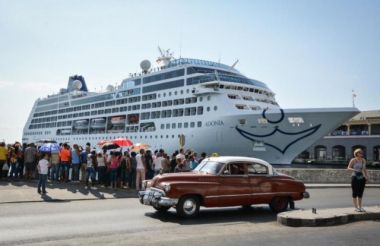 Carnival Cruise "Adonia" in Havana Harbor.