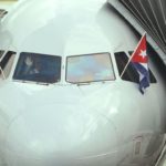 First  regular commercial flight to Cuba.  