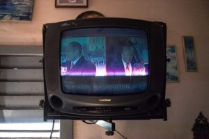 Pirate Television. On Inauguration Day, Cubans at their home in central Havana rigged a television their apartment to pull a U.S. news station from an illegal satellite dish.