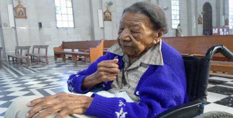 María Emilia Quesada Blanco, at 116, is one of the oldest living person in the world. / Photo: Roberto Alfonso. 