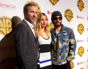 Denis Villeneuve, Ana de Armas y Jared Leto en la CinemaCon. (INSTAGRAM) 