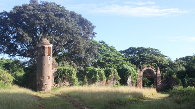 The watchtower and gate to the slave barracks on the former Angerona Coffee Plantation in Havana Province, Cuba. (Submitted by Aaron Taylor)