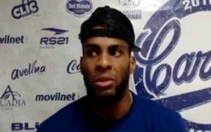 Cuban Baseball Player Yandy Diaz.  