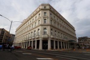 A renovated Belle Epoque shopping mall housing the Gran Hotel Manzana in the top floors and luxury stores on the ground floor, is seen in Havana, Cuba May 29, 2017. Picture taken May 29, 2017. REUTERS/Stringer