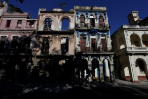 Buildings missing walls and roofs are seen in Havana, Cuba May 16, 2017. Picture taken May 16, 2017. REUTERS/Stringer