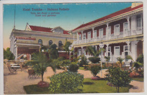 Habana-Vedado-Cuba-Hotel-Trotcha-Antique-Postcard