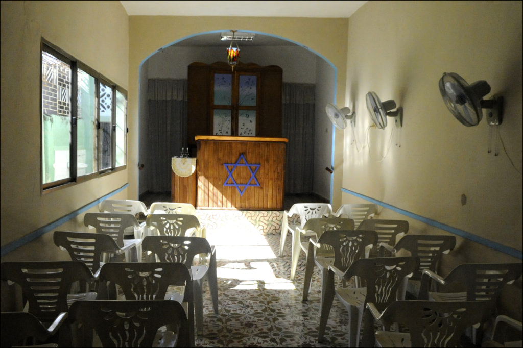 Sanctuary of Comunidad Hebrea Tiferet Israel in Camagüey, July 2017. (Larry Luxner/Times of Israel)