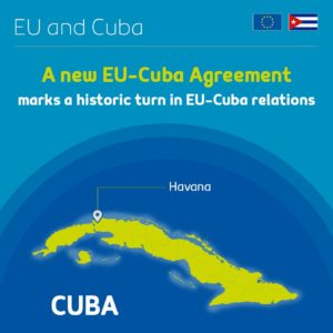 Union Europea afianza sus relaciones con Cuba.