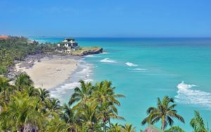 Varadero Beach and a Picture of Dupont's Mansion "Xanadu". 