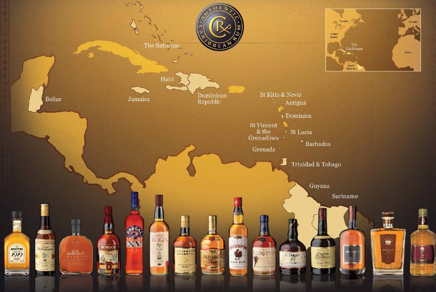 Rum-Caribbean-Map