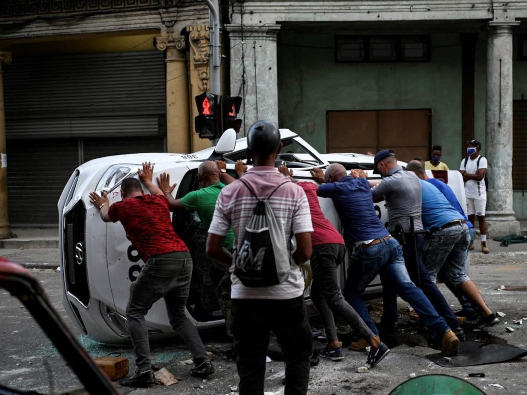 Fotos de las Protesta en Cuba. 