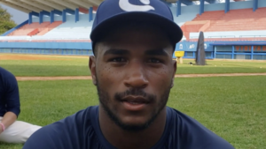 The outfielder Loidel Chapellí Jr., one of the last players to escape, this Saturday, from the Cuban team in the U-23 World Cup. (Capture) 