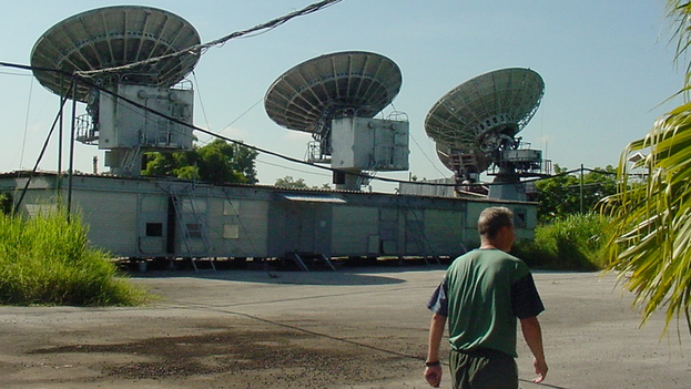 El Centro de Exploración y Escucha Radioelectrónica, conocido como "Base Lourdes", de la Universidad de Ciencias Informáticas de La Habana. (UCI)